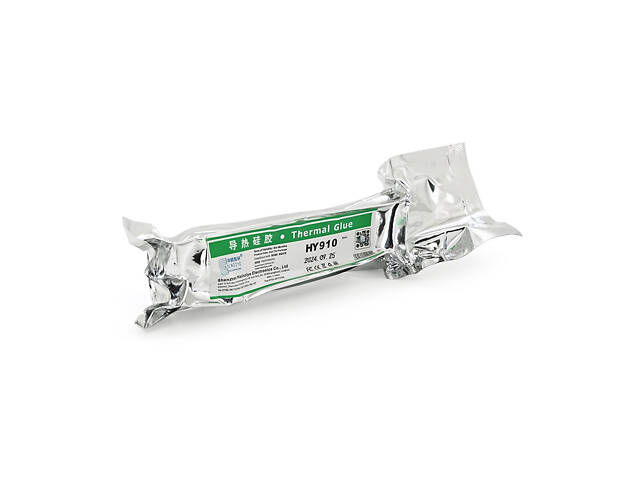 Теплопровідний клей HY910 80gr 50ml, туба, White,> 0,975W / m-K, <0.246 ° C-in² / W, -30 ° ≈300 °, зусилля на - Фото 1