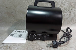 Теплова гармата Neo Tools, 2 кВт, 50м2, 253 м3 год, нагр.елемент - нерж.сталь модель 90-065