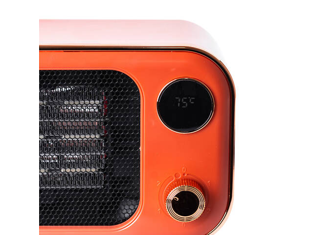 Тепловентилятор SmartX 1200W White обігрівач електричний Жовтогарячий - Фото 3