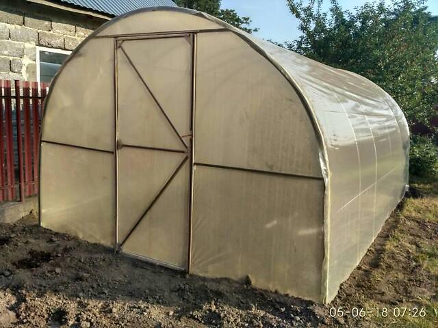Теплиця 'Файна' 3 х 6 м, (труба оцинкована 30х20 мм.), повний комплект 'Преміум', плівка UV-4, 100 мкм. - Фото 2