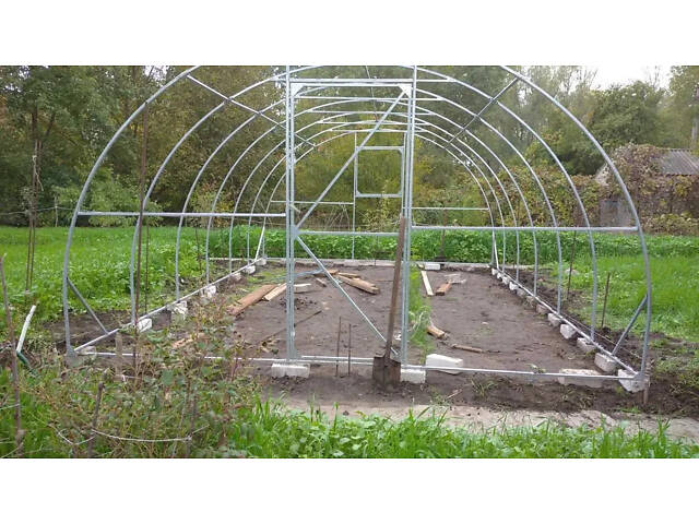Теплиця 'Файна' 3 х 6 м, (труба оцинкована 30х20 мм.), повний комплект 'Стандарт', плівка UV-4, 100 мкм. - Фото 9