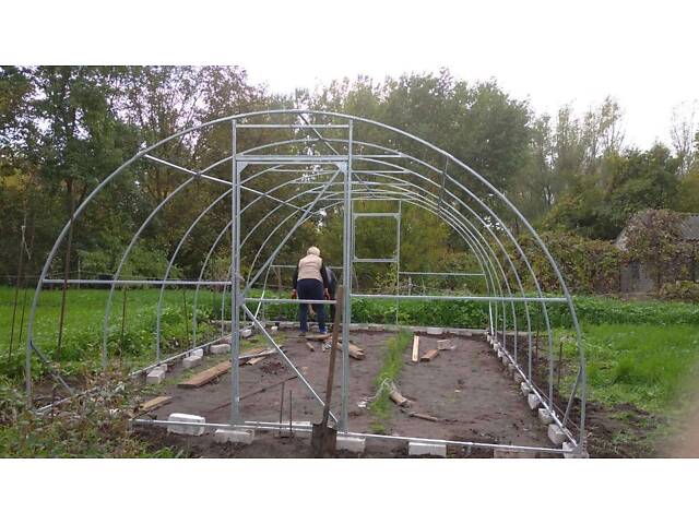 Теплиця 'Файна' 3 х 8 м, (труба оцинкована 30х20 мм.), повний комплект 'Стандарт', плівка UV-4, 100 мкм. - Фото 6