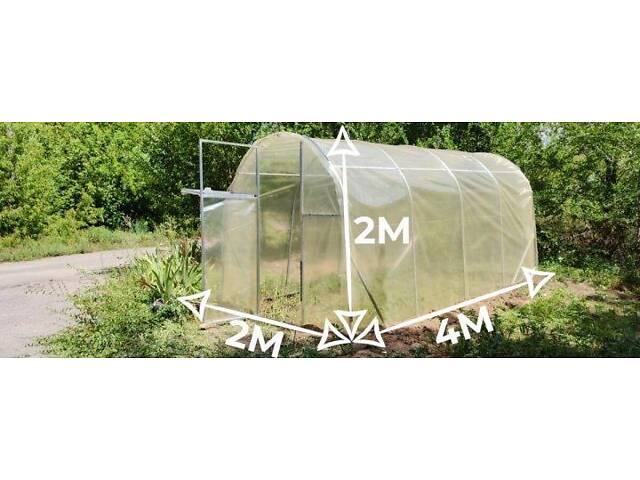 Теплиця 'Косичка' 2 х 4 м (труба оцинкована 20х20), повний комплект 'Преміум', плівка UV-4, 100 мкм. - Фото 5