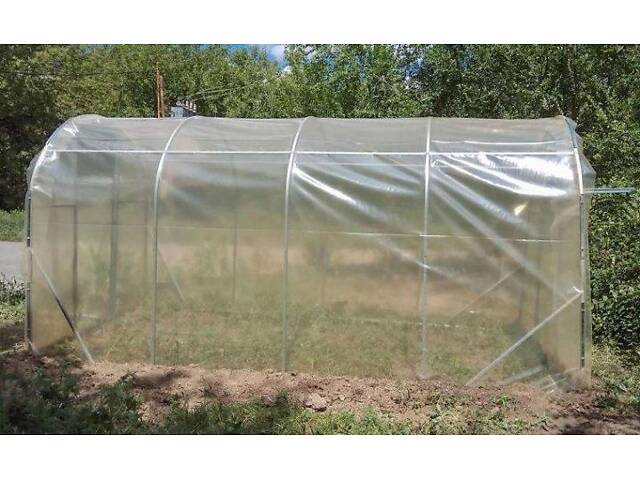 Теплиця 'Косичка' 2 х 4 м (труба оцинкована 20х20), повний комплект 'Преміум', плівка UV-4, 100 мкм. - Фото 1