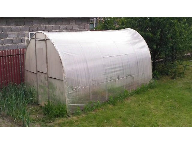 Теплиця 'Косичка' 2 х 5 м, (труба оцинкована 20х20), повний комплект 'Преміум', плівка UV-6, 150 мкм. - Фото 1