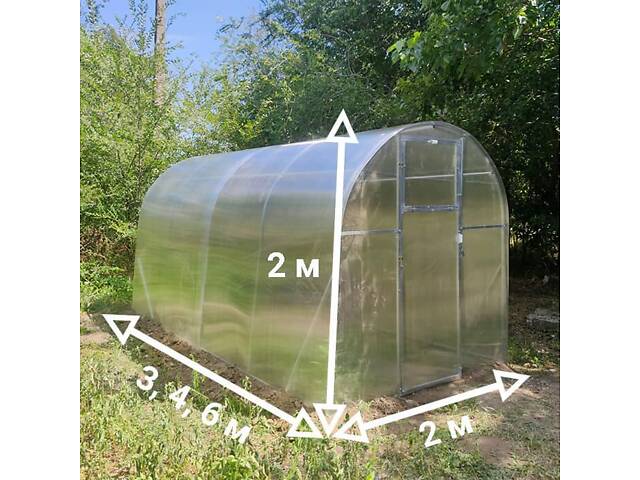 Теплиця 'Косичка' 2 х 6 м (труба оцинкована 20х20), повний комплект 'Преміум', плівка UV-4, 100 мкм. - Фото 3