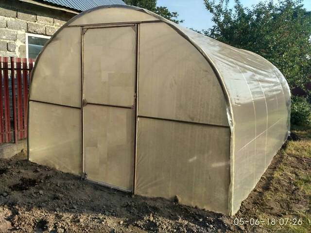 Теплица 'Косиця' 3 х 4 м, (труба оцинкована 20х20 мм.), повний комплект 'Преміум', плівка UV-4, 100 мкм. - Фото 1