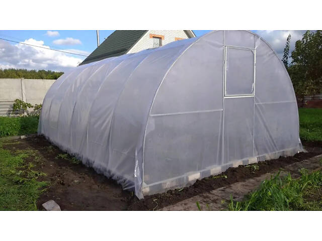 Теплиця 'Косиця' 4 х 6 м, (труба оцинкована 20х20 мм.), повний комплект 'Преміум', плівка UV-4, 100 мкм. - Фото 1