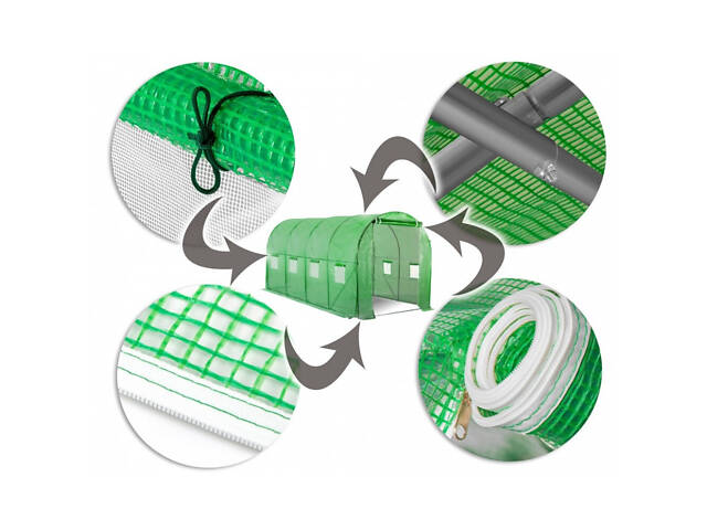 Теплиця, парник для городу та саду King Garden з вікнами 10м² 400х250х200 - Фото 6