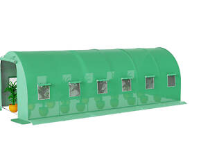 Теплиця парник для городу та саду з вікнами Avko Garden 18м2 600*300*200