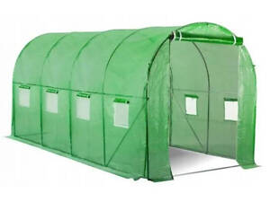 Теплиця садова, парник Польща 2,5x4x2 м 4 секції зелена 10 м2