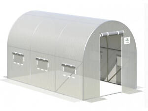 Теплиця садова, парник Польща 2х3,5х2 м біла 7 м2