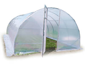 Теплиця «Веган» 4×6 з оцинкованої квадратної труби з плівкою 120 мкм RIG-TORG