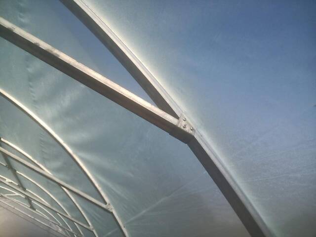 Теплиця 'Західна-8х12' 8х12х3,5м + подвійна плівка 150 мкм + зигзаг профіль - Фото 8