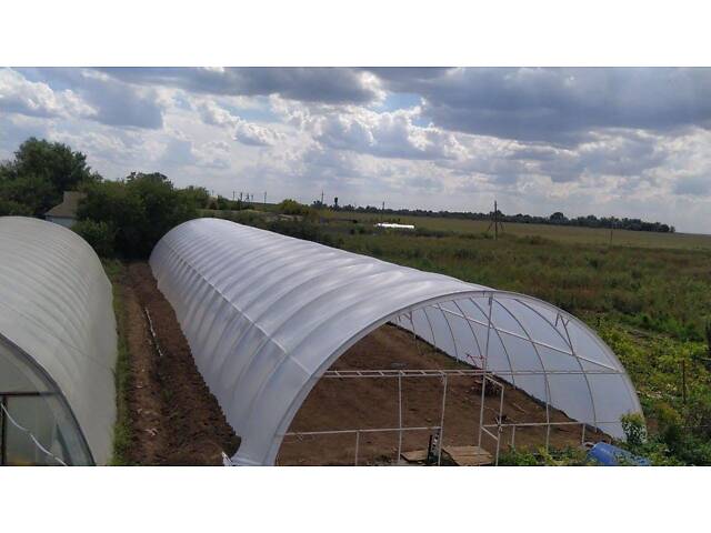 Теплиця 'Західна-8х12' 8х12х3,5м + подвійна плівка 150 мкм + зигзаг профіль - Фото 1