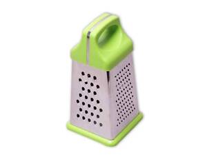 Терка 22см з нерж. сталі з пл. руч. і антиковз.осн.(4 типа лез) 7202 ТМ KAMILLE