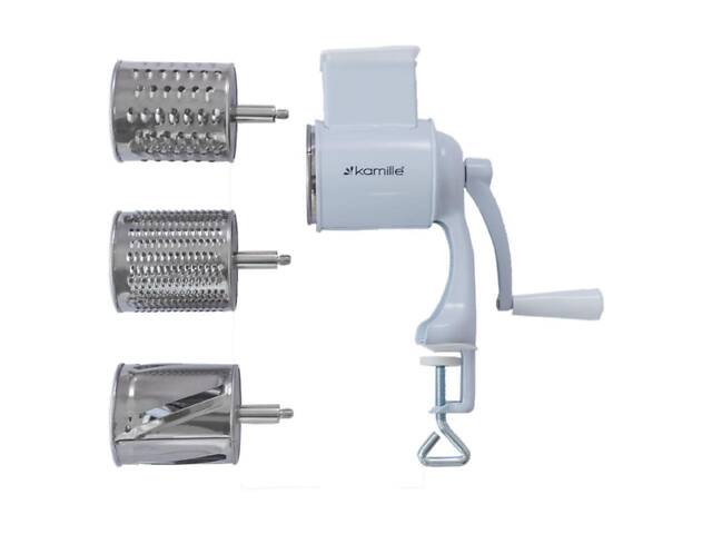Терка механическая Kamille - белая - Фото 3