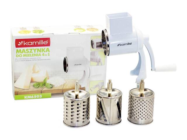 Терка механическая Kamille - белая - Фото 7