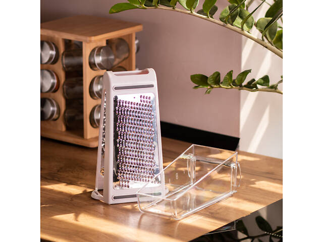 Тертка ручна для овочів і фруктів з контейнером 600 (мл) HP-8-4 - Фото 7