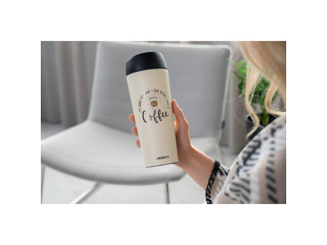 Термочашка Ardesto Coffee Time 450 мл Бежева (AR2645C) - Фото 4