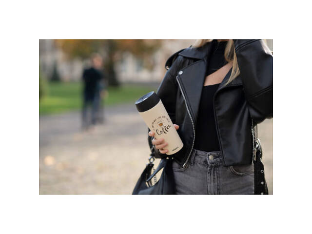 Термочашка Ardesto Coffee Time 450 мл Бежева (AR2645C) - Фото 9