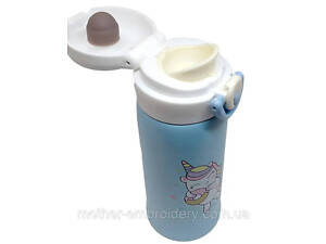 Термокружка вакуумная 350 мл металлическая с фильтром 'Unicorn' для кофе и чая черный термос