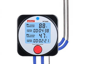 Термометр цифровий для барбекю 2-канальний Bluetooth, -40-300 °C WINTACT WT308A