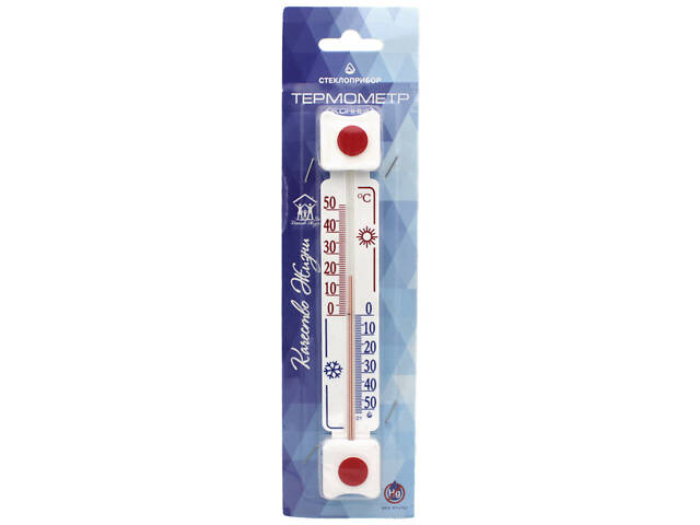 Термометр уличный оконный Стеклоприбор ТБ-3-М1 исп. 5д Прямоугольный - Фото 1