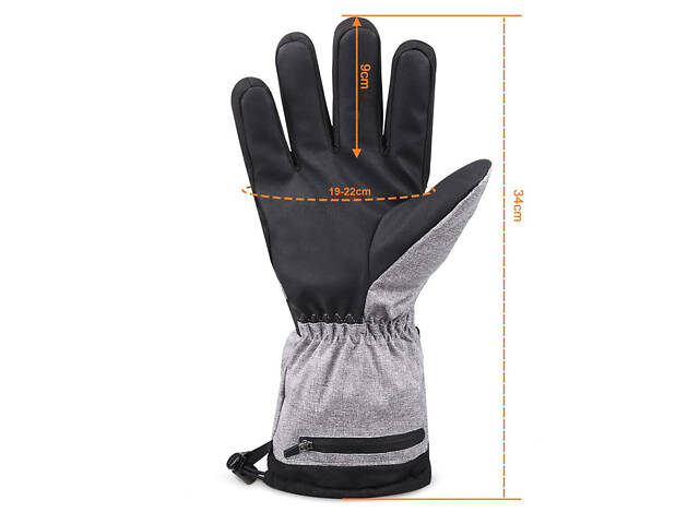 Термоперчатки с подогревом на аккумуляторах Baesan, 3 режима, 5000мА/ч, до 50°С, водонепроницаемые - Фото 2