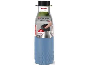 Термобутылка Tefal Bludrop soft touch, 500мл, нержавеющая сталь, синий (N3110710)