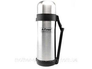 Термос, 1500 мл, металлический, в чехле, A-Plus нержавеющая сталь для кофе и чая термос 12х12х34