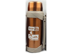 Термос, 2100 мл, металлический вакуумный нержавеющая сталь для кофе и чая термос золото 35х12х12