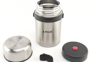 Термос харчовий, 750 мл, металевий, A-Plus нержавіюча сталь для кави та чаю термос