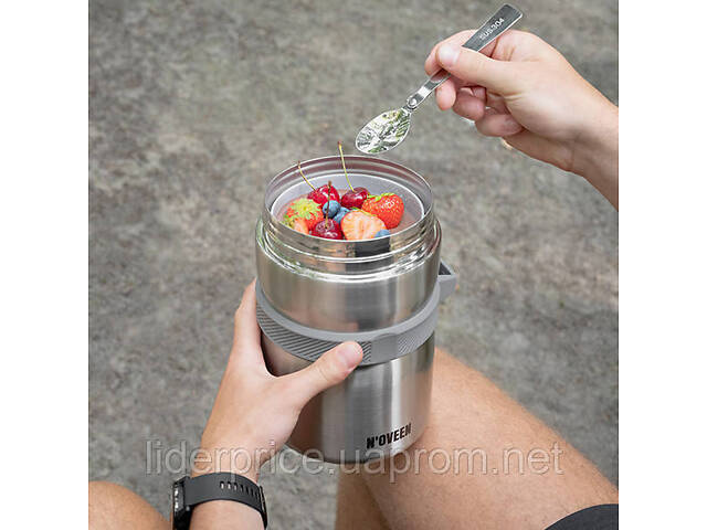 Термос харчовий Noveen TB961 Silver, 2 л - Фото 1
