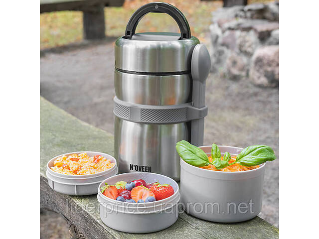 Термос харчовий Noveen TB961 Silver, 2 л - Фото 2