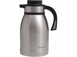 Термос-кувшин Kamille 'Конференция' Silver 2000мл, с вакуумной стальной колбой
