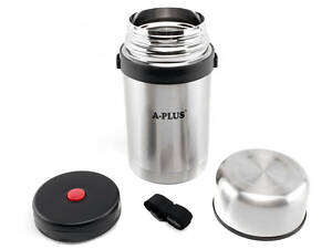 Термос пищевой, 1000 мл, металлический, A-Plus нержавеющая сталь для кофе и чая термос