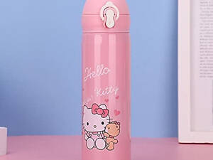 Термос з клапаном і поїлкою Hello Kitty