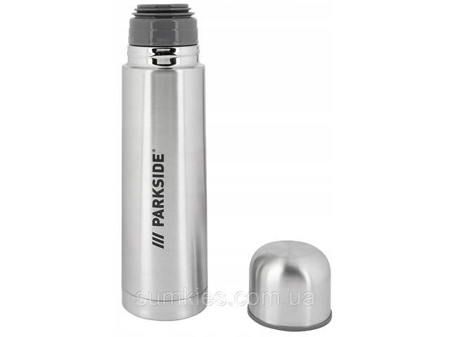 Термос із неіржавкої сталі Parkside 420 мл сріблястий - Фото 1