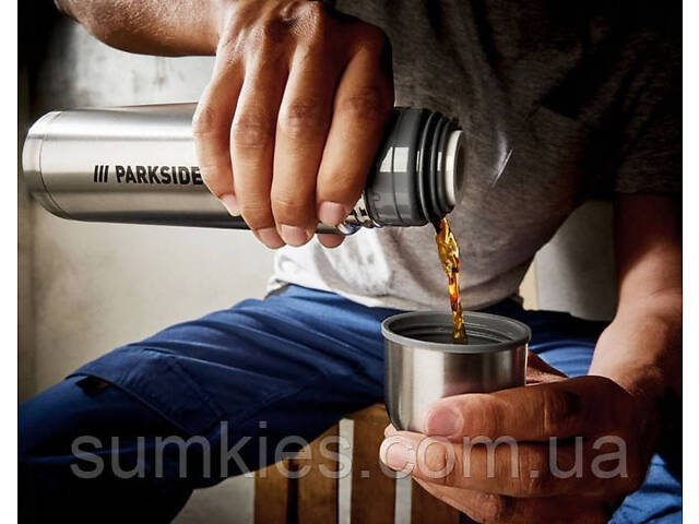 Термос із неіржавкої сталі Parkside 420 мл сріблястий - Фото 2