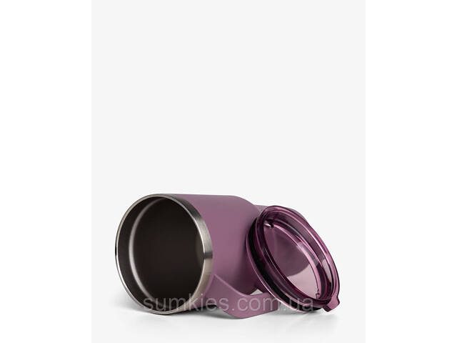 Термостакан (ізольована чашка) Bohtal з ручкою з нержавіючої сталі Tumbler Plum 900 ml - Фото 3
