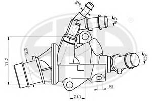 Термостат для моделей: ALFA ROMEO (159, BRERA,159,SPIDER), FIAT (CROMA)