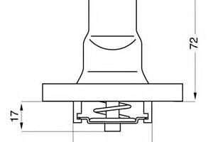 Термостат для моделей: AUTOBIANCHI (Y10), FIAT (CINQUECENTO,PANDA,TIPO,PUNTO,PUNTO,UNO,PALIO,PALIO,PUNTO,SEICENTO,STR