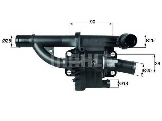 Термостат для моделей: CITROËN (BERLINGO, BERLINGO, XSARA, C3, C2, C4, C4, C5, C5, C4, JUMPY, C4, C5, C5, BERLINGO, BERLINGO, C3, C3, C