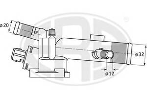 Термостат для моделей: DACIA (LOGAN), NISSAN (ALMERA,ALMERA,MICRA,KUBISTAR,KUBISTAR), RENAULT (KANGOO,CLIO,KANGOO,CLI