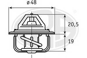 Термостат для моделей: FORD (GRANADA, SCORPIO,SCORPIO,SIERRA,SIERRA,SIERRA,SIERRA,SIERRA,ESCORT,ESCORT,ESCORT,ESCORT,E