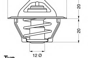 Термостат для моделей: OPEL (KADETT, MANTA, MANTA, KADETT, KADETT), VAUXHALL (ASTRA, ASTRA, CHEVETTE, CHEVETTE, CHEVETTE, ASTR