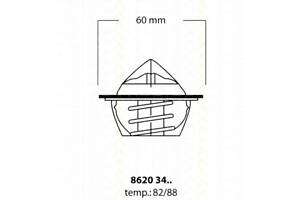 Термостат (88C) Skoda Favorit/Felicia 1.3 89-02