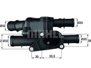 Термостат, AUDI A3; SKODA Octavia; VW Bora, Golf, Passat, Polo, Touran, 1.6, 95-08