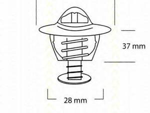 Термостат, охлаждающая жидкость TRISCAN 86205078 на ROVER 400 Tourer (XW)